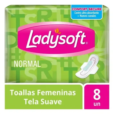 Toalla Higiénica Normal Ladysoft 8 Un1