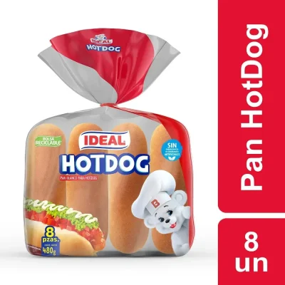 Pan Hot Dog Ideal 480 g 8Un1