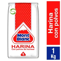 Harina Mont Blanc Con Polvo De Hornear 1 kg