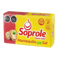 Mantequilla Soprole 125 g Con Sal