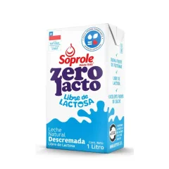 Leche Descremada Zero Lacto Soprole 1 Lt