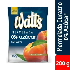 Mermelada Durazno Sin Azucar Watts 200 gr