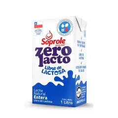 Leche Entera Zero Lacto Soprole 1 Lt