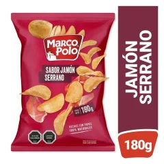 Papas Marco Polo Jamon Serrano 180 gr