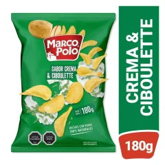 Papas Marco Polo Crema & Ciboulette 180 gr