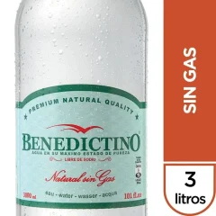 Benedictino Sin gas 3 Lt