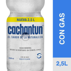 Agua Mineral Cachantun Con Gas 2.5 L