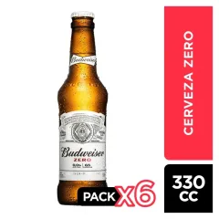 Budweiser Zero Botellin 330 Cc