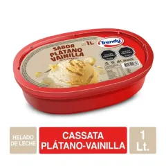 Cassata Platano Vainilla Trendy 1 Lt