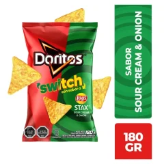 Doritos Switch Sabor Lay's Stax Cebolla 180 g