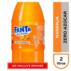 Fanta Zero Retornable 2 Litros