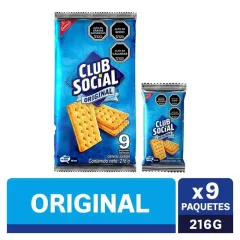 Galleta Club Social Paquete 9 Unidades