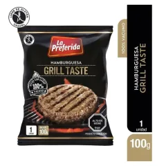 Hamburguesa grill Taste 100 g La Preferida