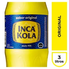 Inca Kola 3 Lt Desechable