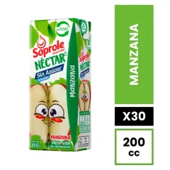 Jugo Cajita Soprole Sabor Manzana 200 Cc