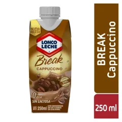 Leche Break Capuccino Lonco Leche Sin Lactosa 250 ml