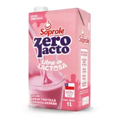 Leche De Frutilla Zero Lacto 1 Litro