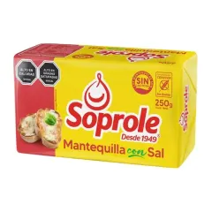 Mantequilla Soprole Sin Sal 250 gr