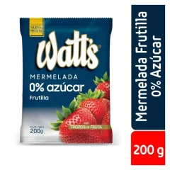 Mermelada Watts 0% Azucar Frutilla 200 gr