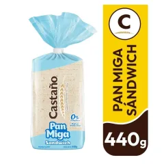 Pan Molde Castaño Miga Sándwich Sin Borde 440 g