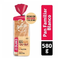 Pan Molde Blanco Masa Madre La Selecta 580 gr