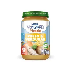 Picado Pollo Verduras Naturnes 215 g