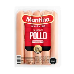 Salchichas De Pollo Montina 10 Un 500 gr