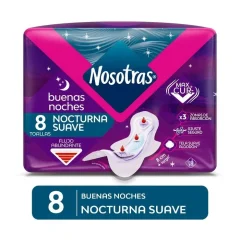 Toalla Higiénica Nocturna Nosotras 8 Un