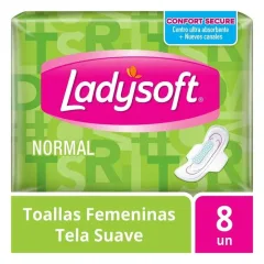 Toalla Higiénica Normal Ladysoft 8 Un