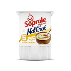 Yoghurt Natural 5 In gedientes Soprole 155 gr
