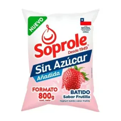 Yoghurt Soprole Frutilla En Bolsa 800 g
