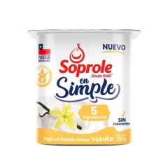 Yoghurt Vainilla Soprole Simple 120 g