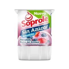 Yogurth Soprole Sin Azucar Trozos Frutos Del Bosque 155 g