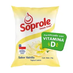 Yogurth Soprole Vainilla Bolsa 1K