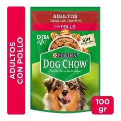 Sobre Humedo Dog Chow Adulto Pollo 100 g