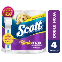 Papel Higiénico Scott 4 Rollos 22 Mt