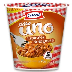 Espirales Bolognesa Para Uno Carozzi 70 g