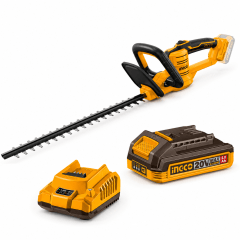 Cortasetos Corta Cerco Inalámbrico 20V con 1 Batería y Cargador CHTLI20461 INGCO