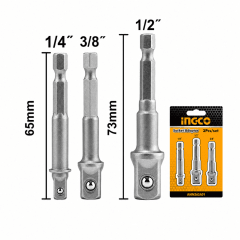 Adaptador dados encastre 1/4´´ magnetico 1/4´´, 3/8´´, 1/2´´ ingco amn365a01