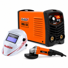 Combo Soldadora MM130 + Amoladora 1100W + Careta Fotosensible Bluesky24 Redbo 0