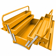 Caja de herramientas metálica de 3 niveles HTB0200 INGCO