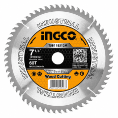 Disco para Corte de Madera 7-1/4´´ de 60 Dientes INGCO