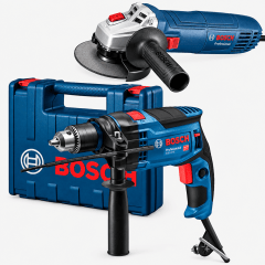 Combo Bosch Taladro Percutor Eléctrico 1/2´´ 850W + Amoladora Angular 710W