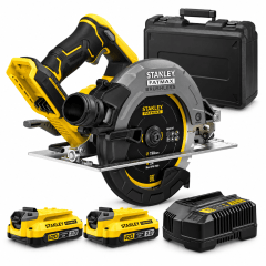 Sierra Circular Inalámbrica Stanley 7-1/4¨ 20V Brushless con 2 Baterías 0