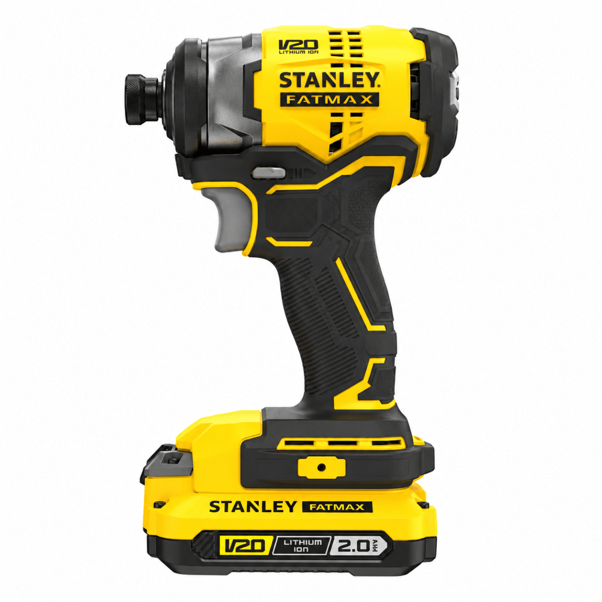 Atornillador de Impacto Inalámbrico Stanley 20V Brushless con 2 Baterías2
