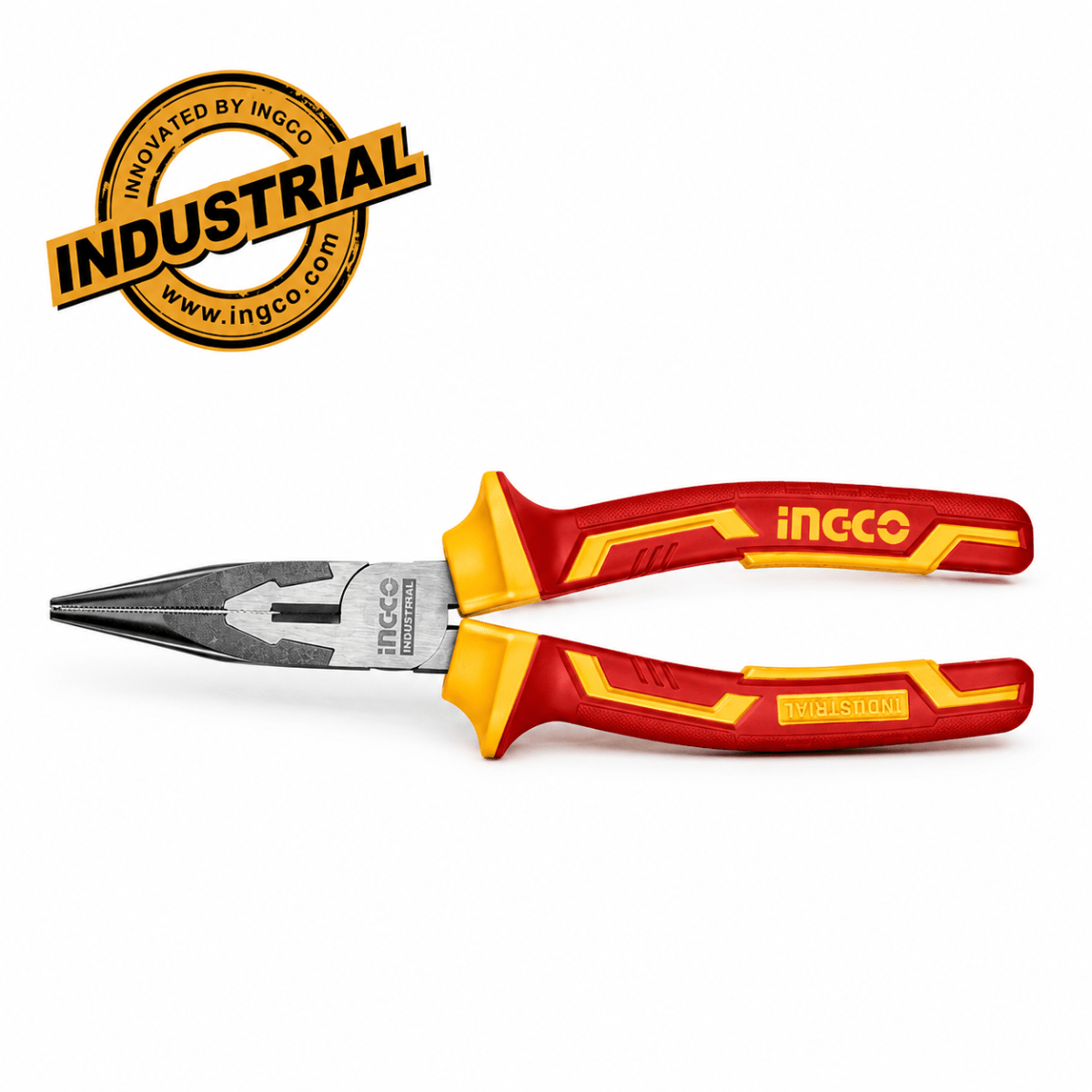 Alicate de Punta y Corte Ingco de 6´´ con Mango Comfort Grip2