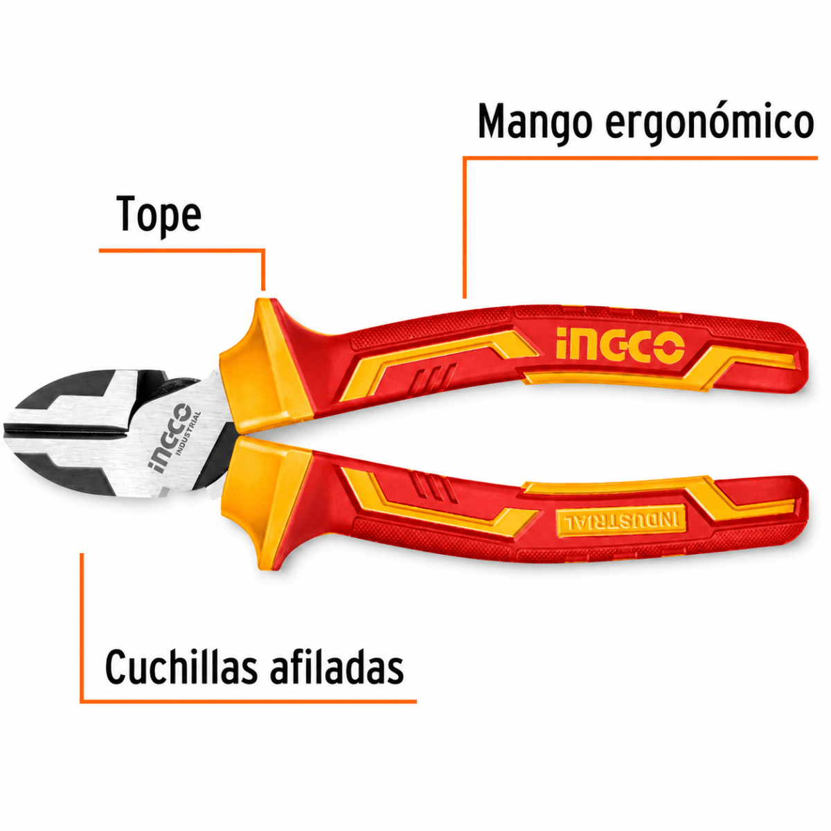 Alicate de Corte Dieléctrico Ingco 1000V de 6´´3