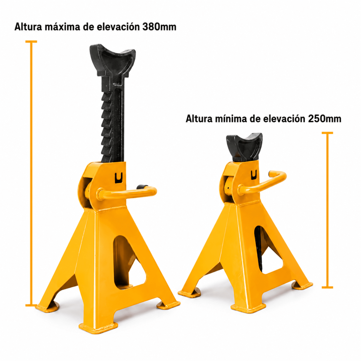 Set de 2 Caballetes Torres Soporte para Auto 3 Toneladas INGCO3