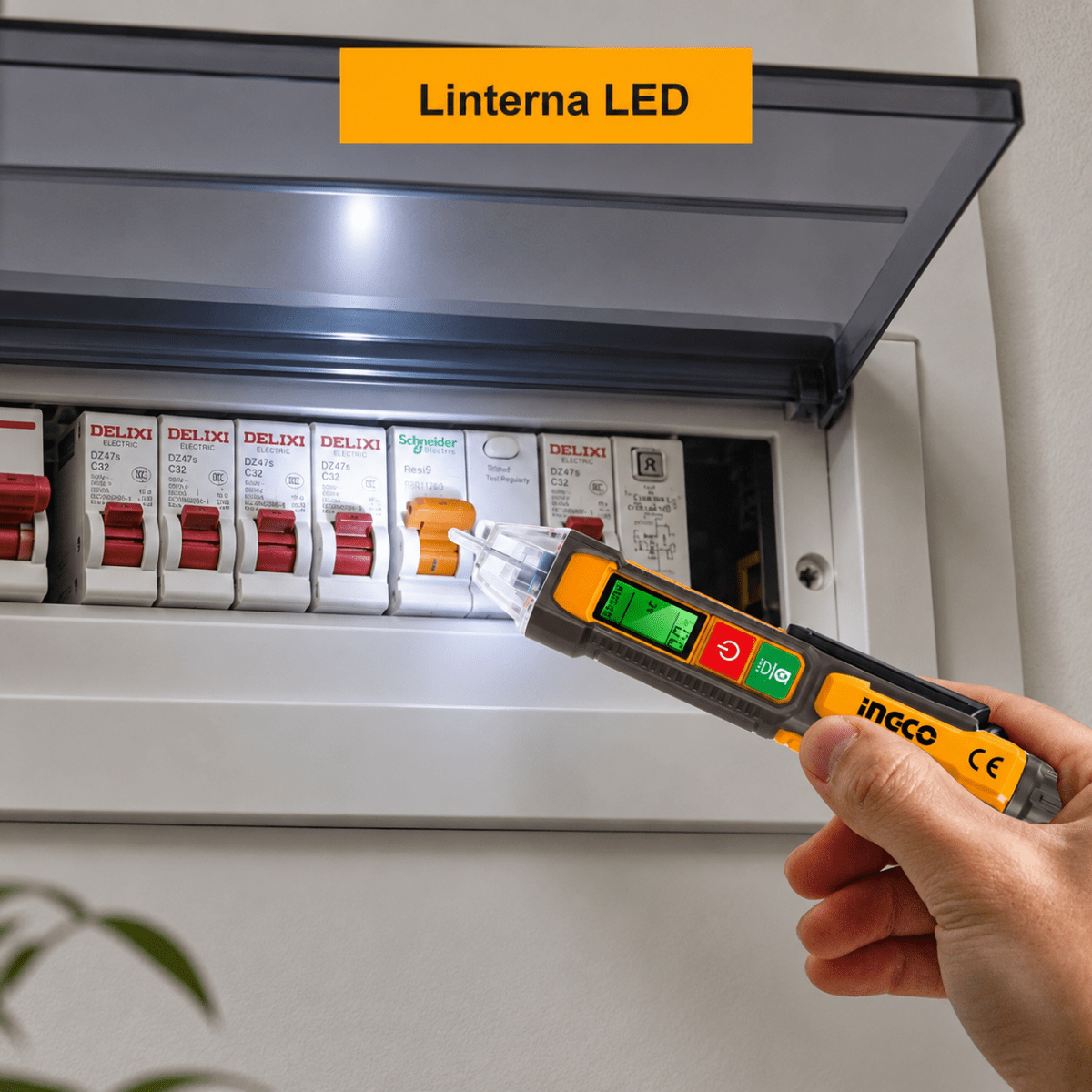 Kit de Medición Eléctrica con Multímetro Tester + Pinza Amperimétrica Industrial + Detector de Corr4