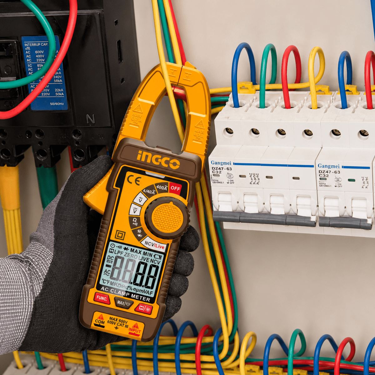 Kit de Medición Eléctrica con Multímetro Tester + Pinza Amperimétrica Industrial + Detector de Corr2